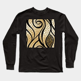 Art Nouveau floral pattern, model 17 Long Sleeve T-Shirt